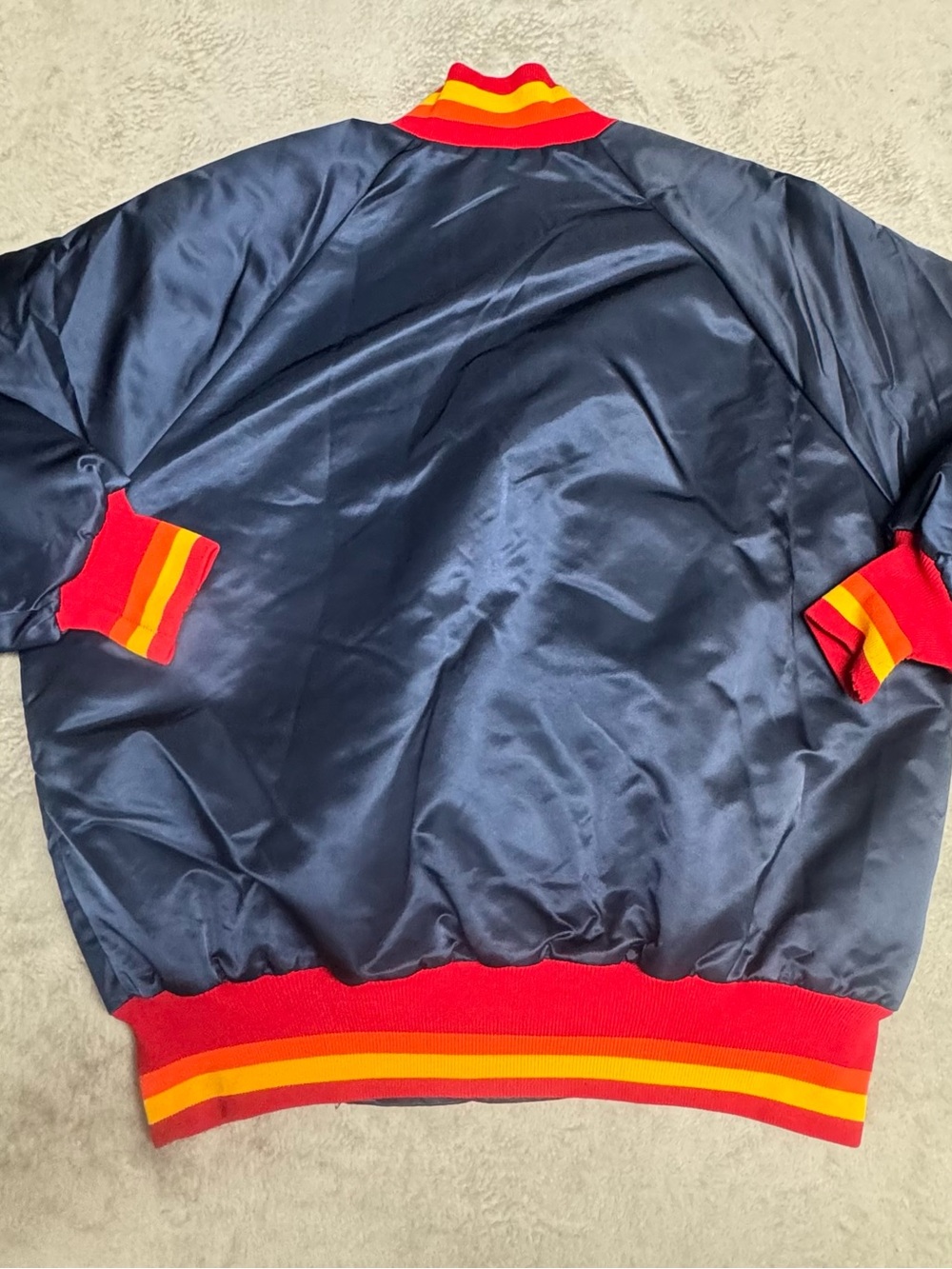 Rare 80’s Vintage Houston Astros Satin Starter Jacket XL Early Production USA - Picture 4 of 5